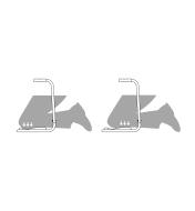 Two illustrations show how a person shifting their weight on the Garden Kneeler transfers weight from knees to shins