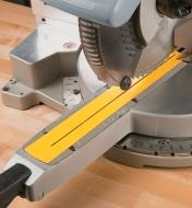 Zero-Clearance Strip applied to miter saw