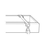 Illustration of web clamp used to clamp a drawer