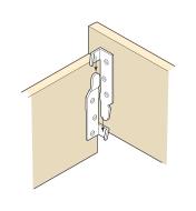 Illustration of Bed Rail Fasteners installed on a bed frame