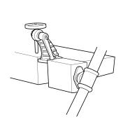 Illustration of carver's vise clamped in a bench vise