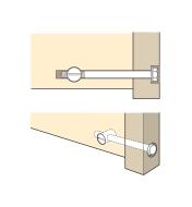 Cutaway illustration of fastener in use