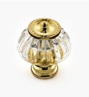 01W2580 - 1 1/4" Brass Plated Knob