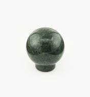 00W4011 - Bouton en marbre, vert, 33,5 mm x 35,5 mm