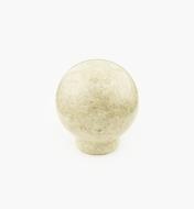 00W4012 - Bouton en marbre, sable, 33,5 mm x 35,5 mm