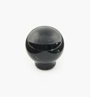 00W4013 - Bouton en marbre, noir, 33,5 mm x 35,5 mm