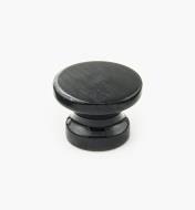 00W4023 - Bouton en marbre, noir, 34 mm x 25 mm