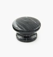 00W4033 - Bouton en marbre, noir, 40 mm x 25 mm