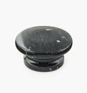 00W4043 - Bouton en marbre, noir, 50 mm x 25 mm