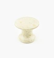 00W4062 - Bouton en marbre, sable, 35 mm x 30 mm