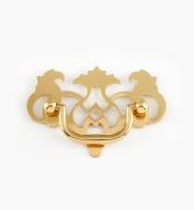 00W8311 - 2 1/4" Pierced Brass Cabinet Handle