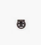 01A2844 - Poignée à anneau sur rosace de 1 1/8 po, série Arts and Crafts, fini bronze foncé