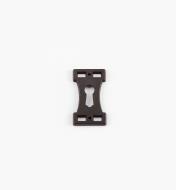 01A2845 - Dark Bronze Keyhole Escutcheon, Arts and Crafts