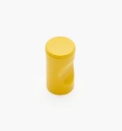 01W4517 - 13mm x 1 1/8" Yellow Notched Pull/Knob