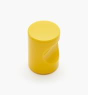 01W4527 - Bouton à encoche, jaune, 20 mm x 1 11/16 po