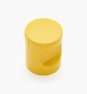 01W4537 - Bouton à encoche, jaune, 23 mm x 1 11/16 po