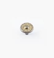 01W4913 - 1 3/8" Nevada Antique Pewter w/Bronze Wash Knob