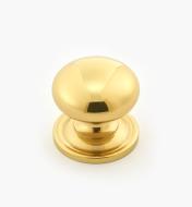 00W9010 - 1" x 1" Solid Brass Knob