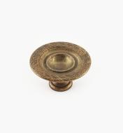 01A9045 - 45mm x 24mm Rope/Reed Old Brass Knob