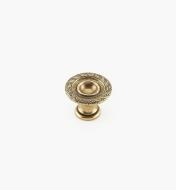 01A9125 - 25mm x 17mm Rope/Reed Burnished Bronze Knob
