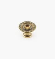 01A9130 - 30mm x 19mm Rope/Reed Burnished Bronze Knob