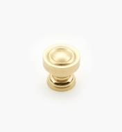 01W1311 - 9/16" x 9/16" Polished Brass Knob