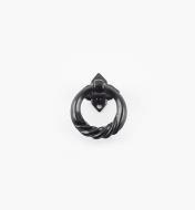 00D5650 - Poignée à anneau Tansu chrysanthème de 36 mm x 48 mm