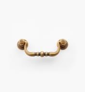01A3981 - 64mm Antique Brass Triple Bead Stop Handle
