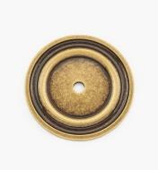 01A0740 - Rosace pour bouton, fini laiton antique, 40 mm