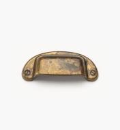 01A5701 - 3" Old Brass Shell Pull