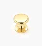 00W3417 - 11/16" x 5/8" Small Brass Knob