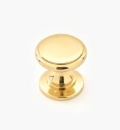 00W3420 - 3/4" x 3/4" Small Brass Knob