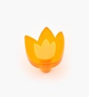 01W0573 - Bouton-tulipe, orange, 1 1/2 po x 1 3/4 po