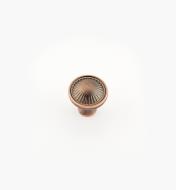01W0850 - Sunglow 1 3/16" × 1 3/16" Antique Copper Knob