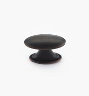 02A1571 - Atherly Hardware –Oil-Rubbed Bronze Oval Knob, 1 1/2" x 3/4"