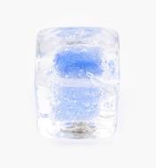 00A7703 - Bouton en verre de Murano Venezia, cobalt, 1 po