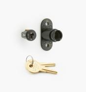 00F0631 - Sliding-Door Push Lock, Black