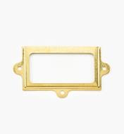 00L0720 - 3 1/4" x 1 13/16" Stamped Brass Frame