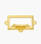 00L0725 - 3 1/4" x 1 13/16" Stamped Brass Frame/Pull