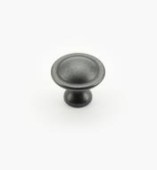 02W4130 - Dark Weathered Iron Round Knob
