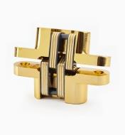 00H0208 - 4 5/8" Satin Brass SOSS  Invisible Hinges, each