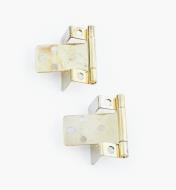 00H5812 - 1/2" Brass Plate Hinges, pair