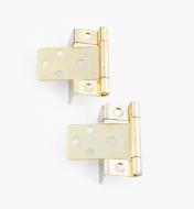 00H5822 - 5/8" Brass Plate Hinges, pair