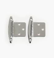 03W1219 - Belwith Standard Chrome Plate Flush Hinges, 6 pairs