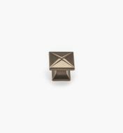 02G0413 - Bouton carré de 1 3/8 po, série Northport, bronze bruni