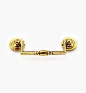 03W2849 - Antique Brass Traditional Squared Bail Pull