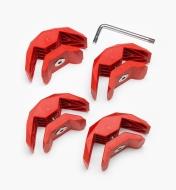 01S1980 - 90° Red Playwood Connectors, pkg. of 4