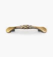 01W0631 - 3" Brushed Antique Brass Ribbon Handle