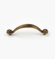 03W2860 - Transitional 4 1/2" x 1" Antique Brass Pull (96mm)