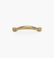 02A3101 - Antique Brass Traditional Handle 3 3/8" (3")